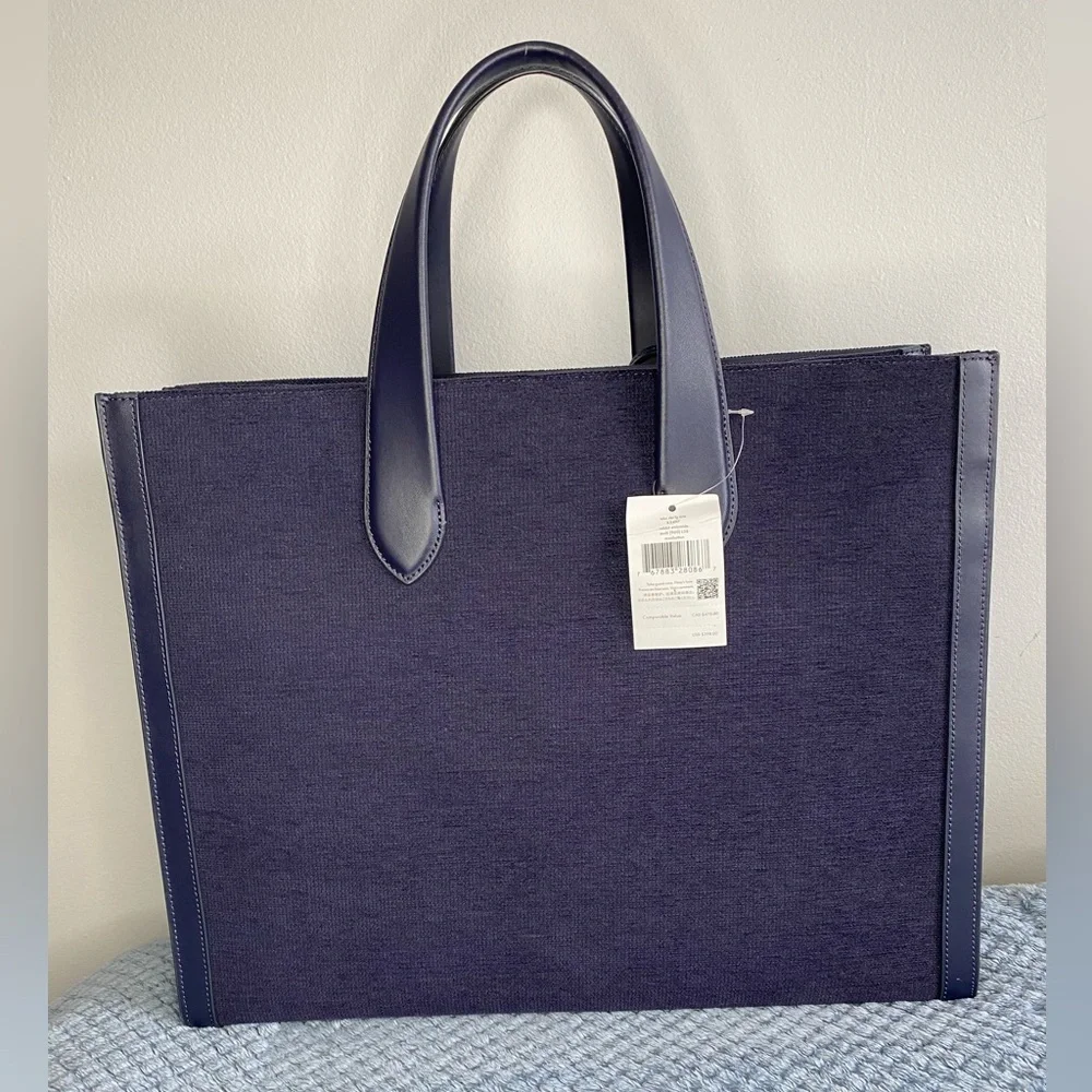 Kate Spade Manhattan large tote bag rabbit embroide pearls rhinestones - Picture 3 of 12